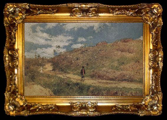 framed  Ilia Efimovich Repin Kursk province of the summer, ta009-2